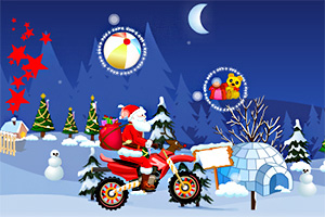 圣诞老人摩托驾驶