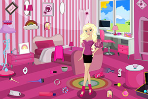 芭比娃娃清理房间