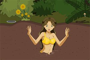 救出陷入沼泽的女孩