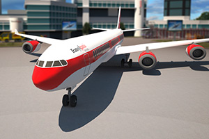 3D飞机模拟停靠