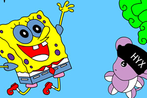 SpongeBobs make new friends