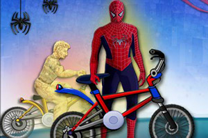 蜘蛛侠自行车竞速赛