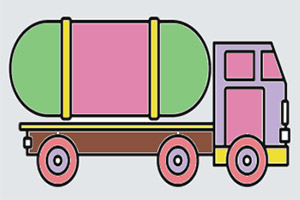 油罐卡车图画册